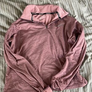 Nike Pink Quarter-Zip Pullover